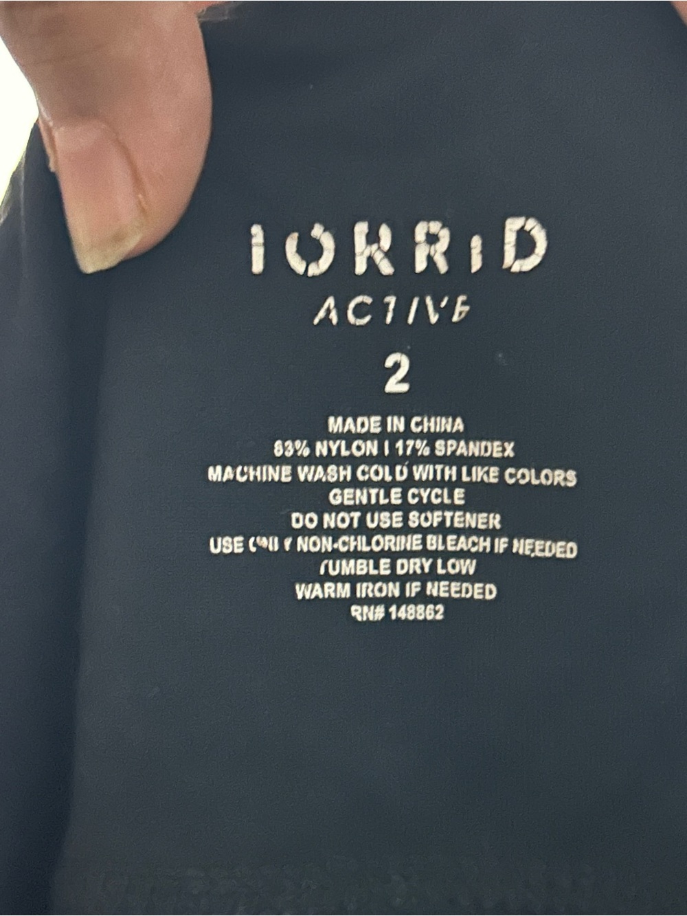 GUC Torrid Active Black High Rise Pocket Bike Shorts Workout Plus Size 2X 2 - Picture 2 of 3